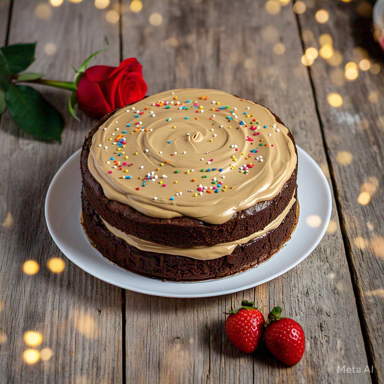 Coffee Brownie Cake